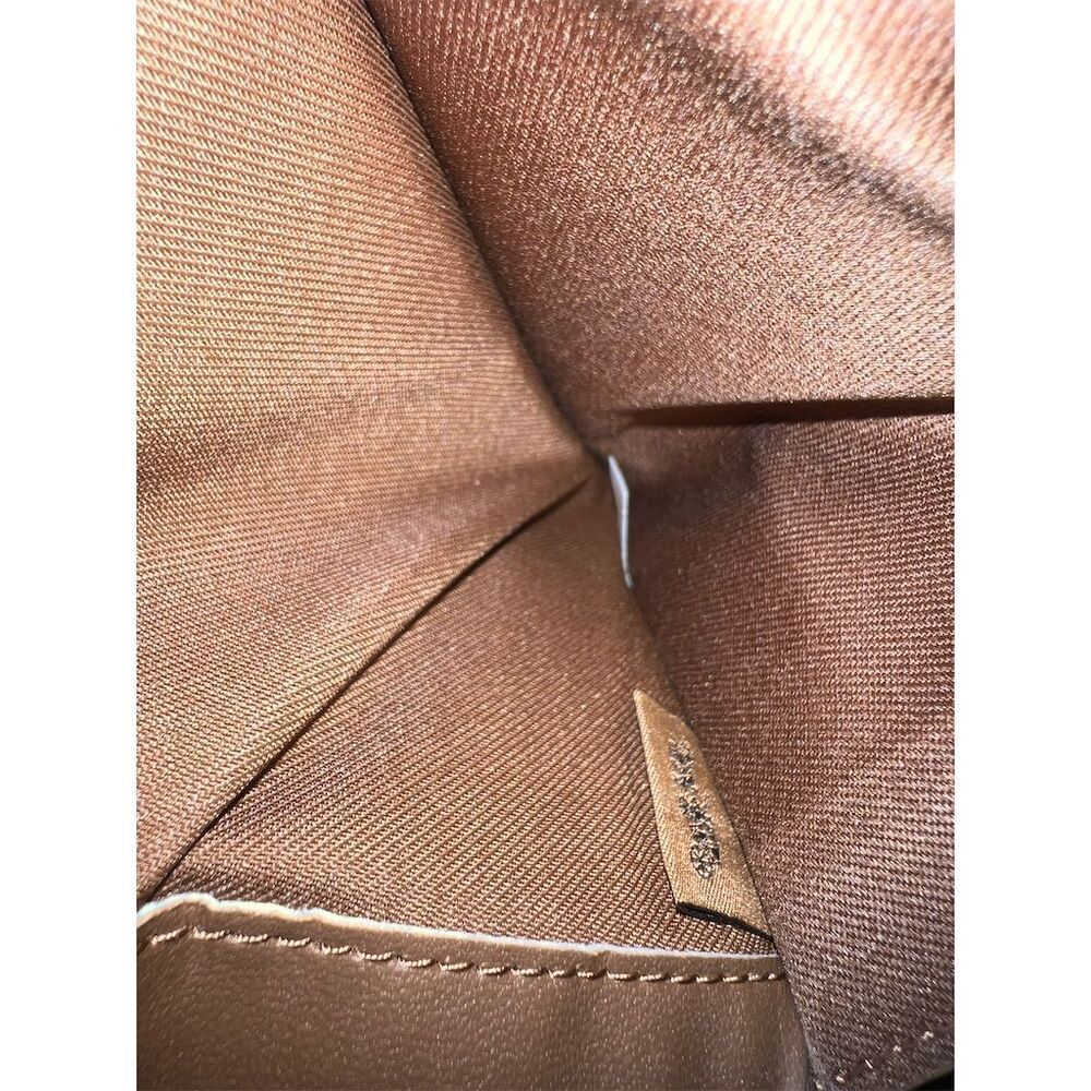 COACH Leather Trifold Wallet Brown w Gold Hardware AUTHENTIC - Picture 6 of 7